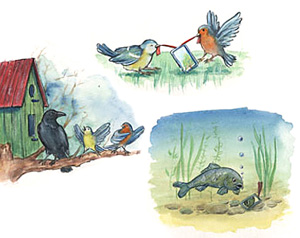 Kindergeschichte-Illustration